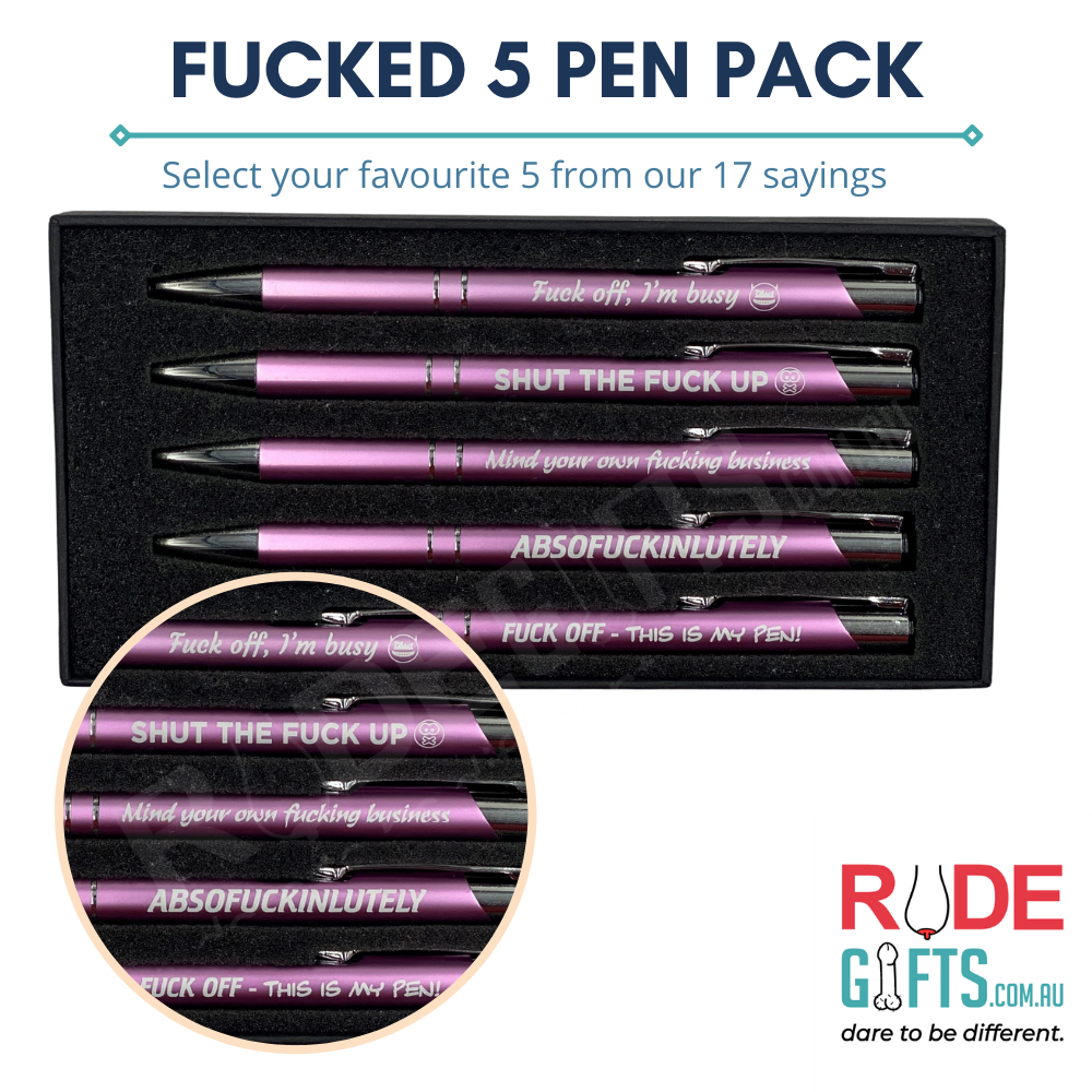 Fucked 5 Pack Pen Set