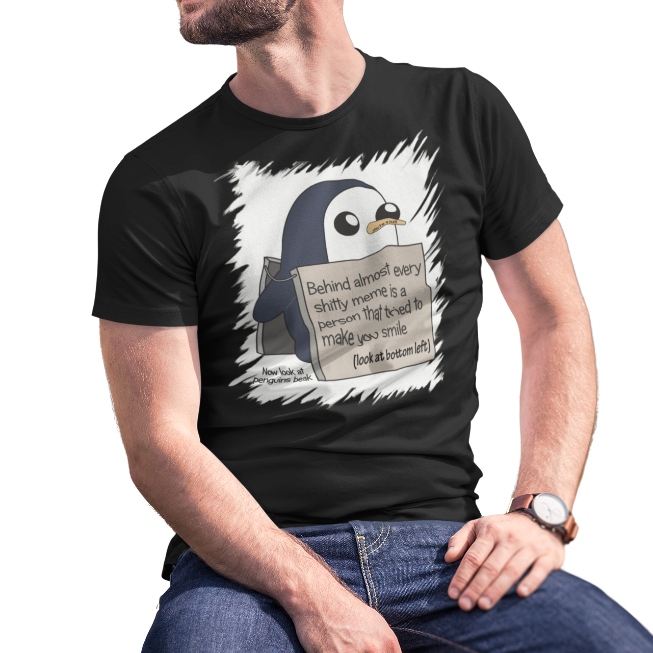 Penguin Male T-Shirt - 0
