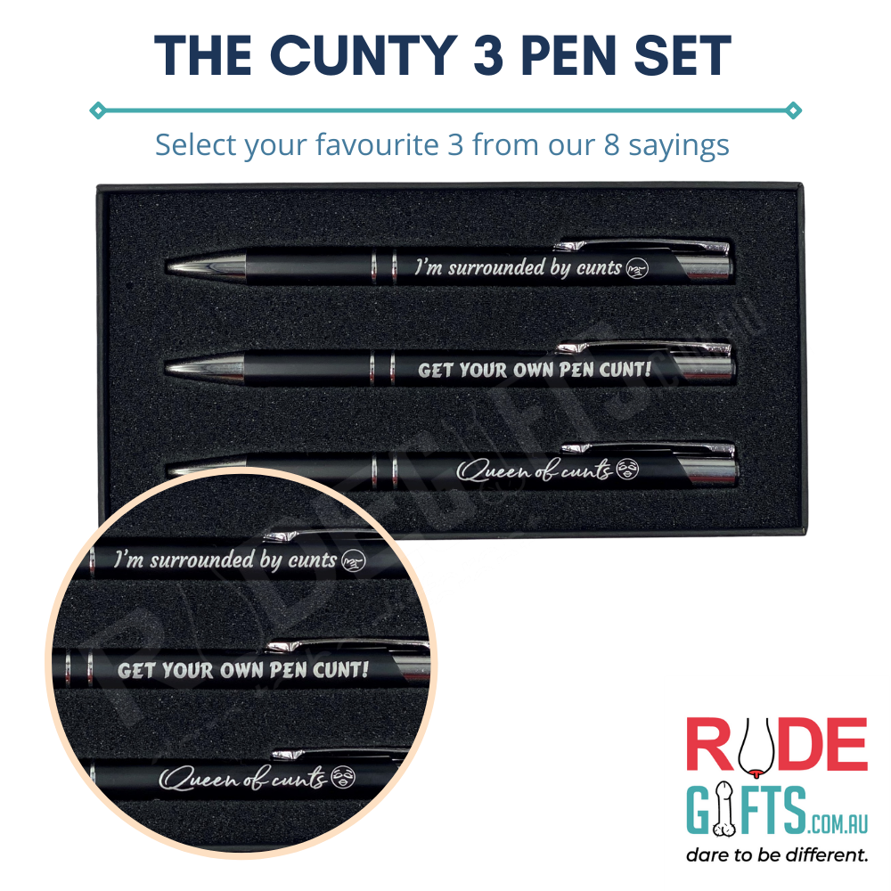 The Cunty 3 Pen Set