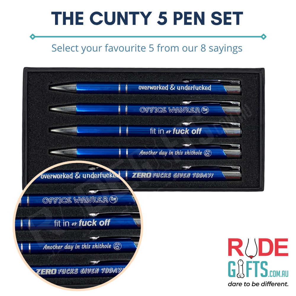 The Cunty 5 Pen Set