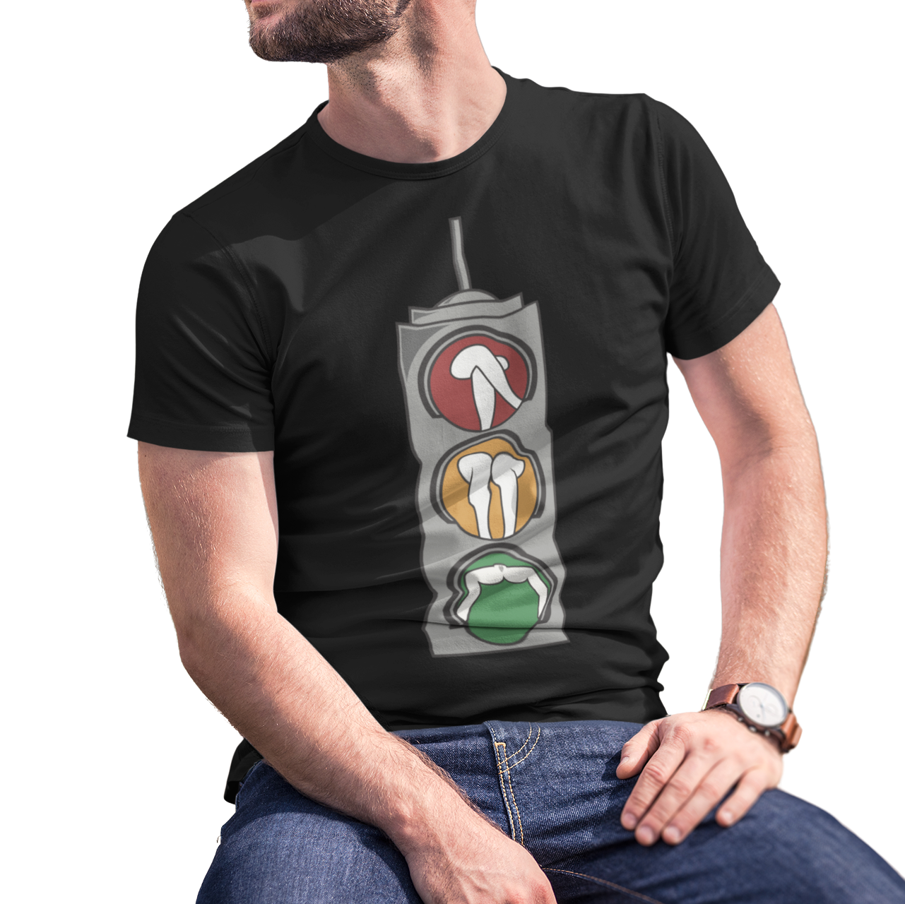 Traffic Lights Male T-Shirt - 0