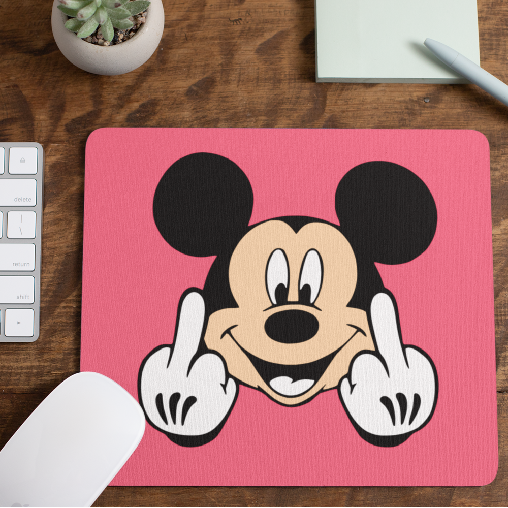 Mickey Mouse Rude Mouse Mat