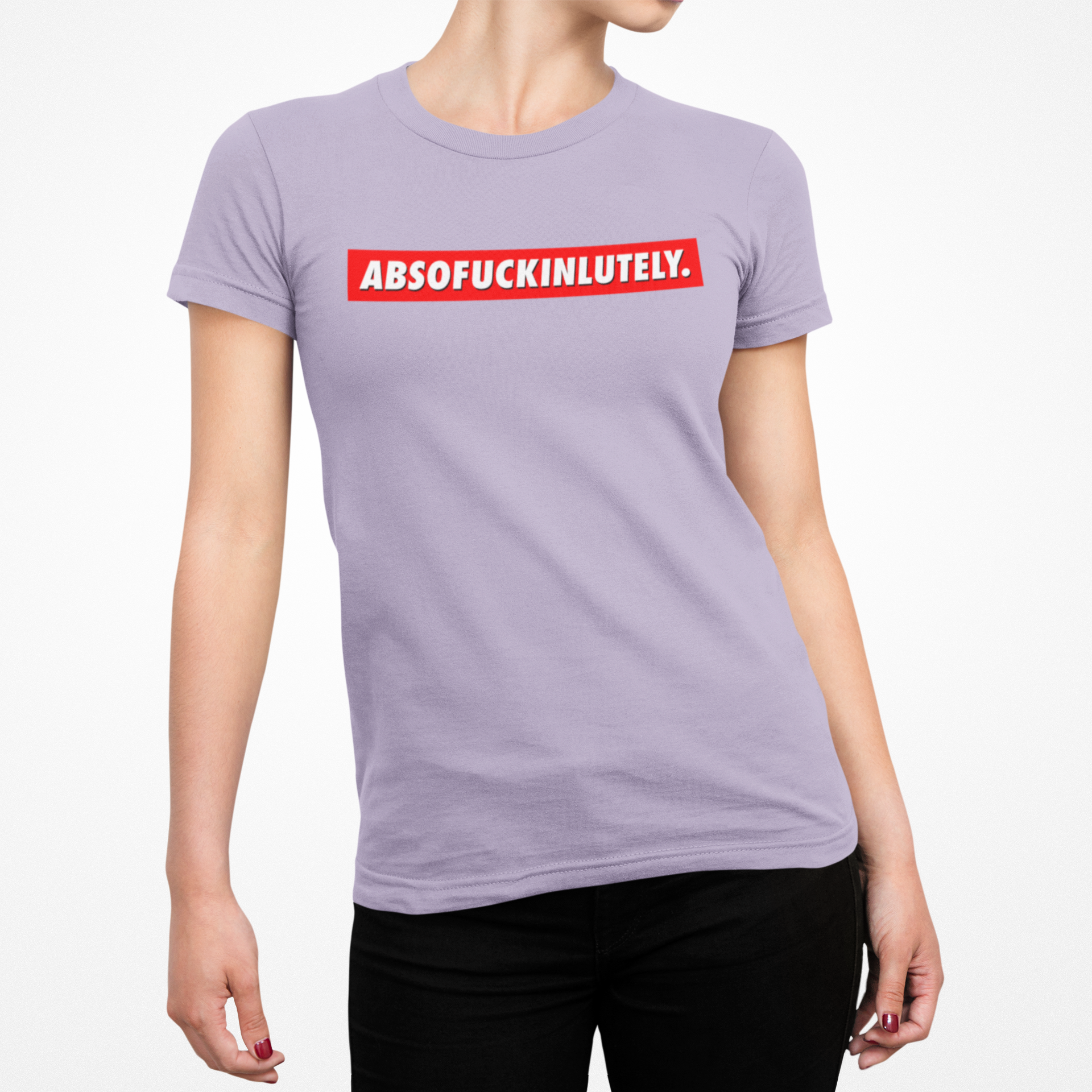 Buy lilac Absofuckinlutely Female T-Shirt