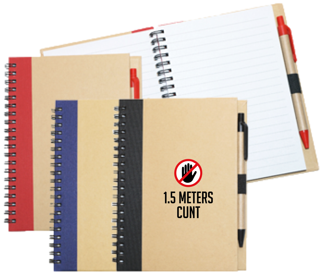 Wiro Bound Recycled A5 Notebook & Pen
