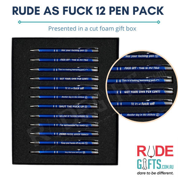 Rude as Fuck 12 Pen Pack
