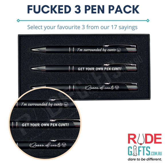 Fucked 3 Pack Pen Set
