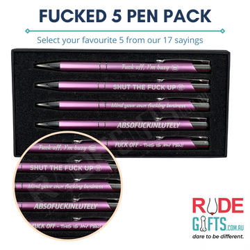 Fucked 5 Pack Pen Set