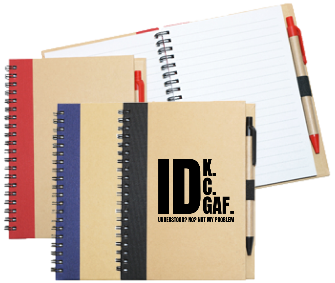 Wiro Bound Recycled A5 Notebook & Pen