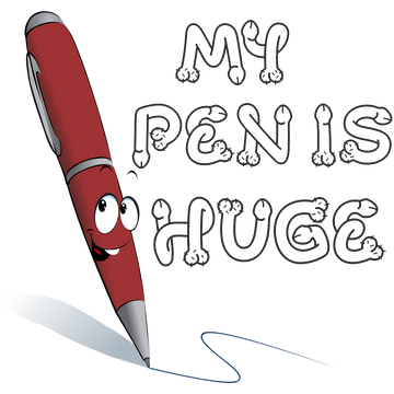 My Pen Is Huge Coffee Mug - 0