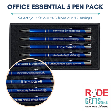 Office Essential 5 Pen Pack