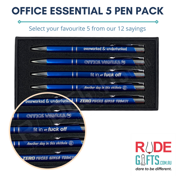 Office Essential 5 Pen Pack