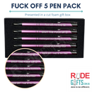 Fuck Off 5 Pen Pack-1