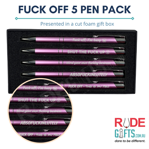Fuck Off 5 Pen Pack