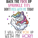 Back The Fuck Up Sprinkle Tits Coffee Mug-2