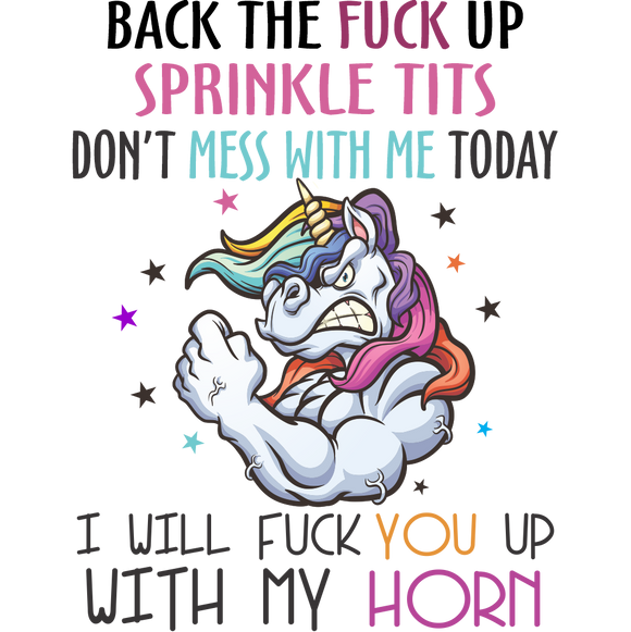 Back The Fuck Up Sprinkle Tits Coffee Mug