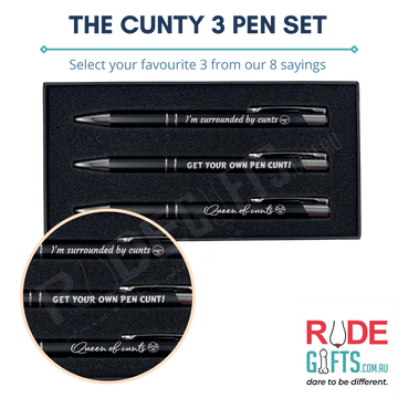 The Cunty 3 Pen Set