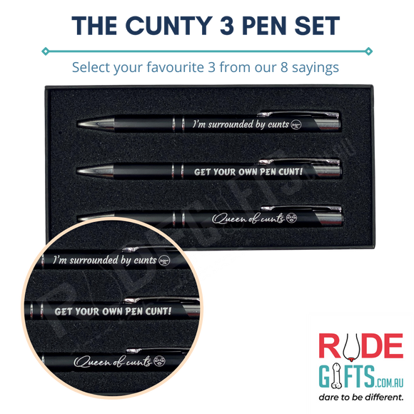 The Cunty 3 Pen Set