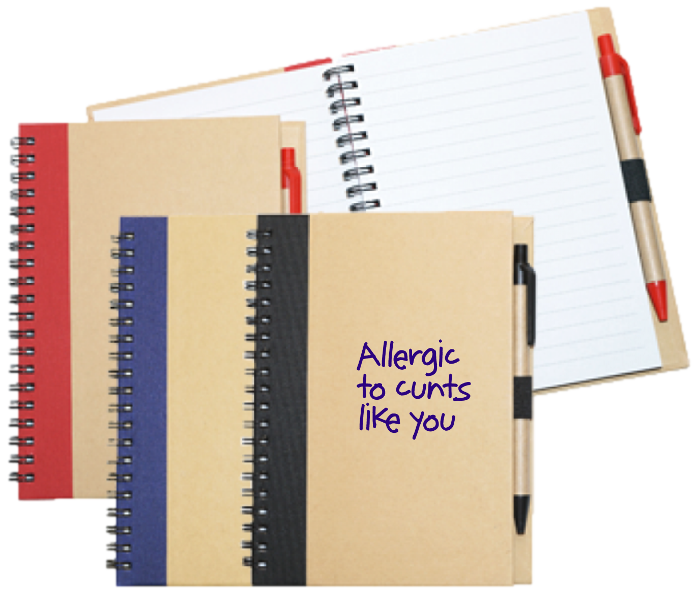Wiro Bound Recycled A5 Notebook & Pen