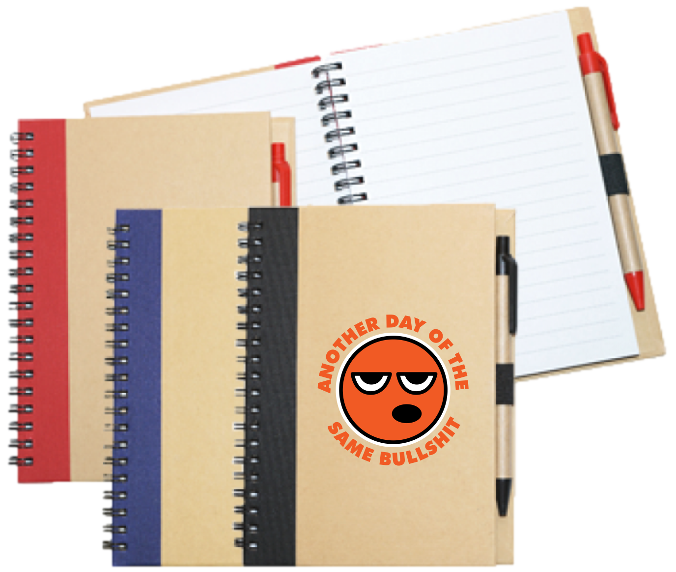 Wiro Bound Recycled A5 Notebook & Pen