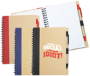 Wiro Bound Recycled A5 Notebook & Pen-4