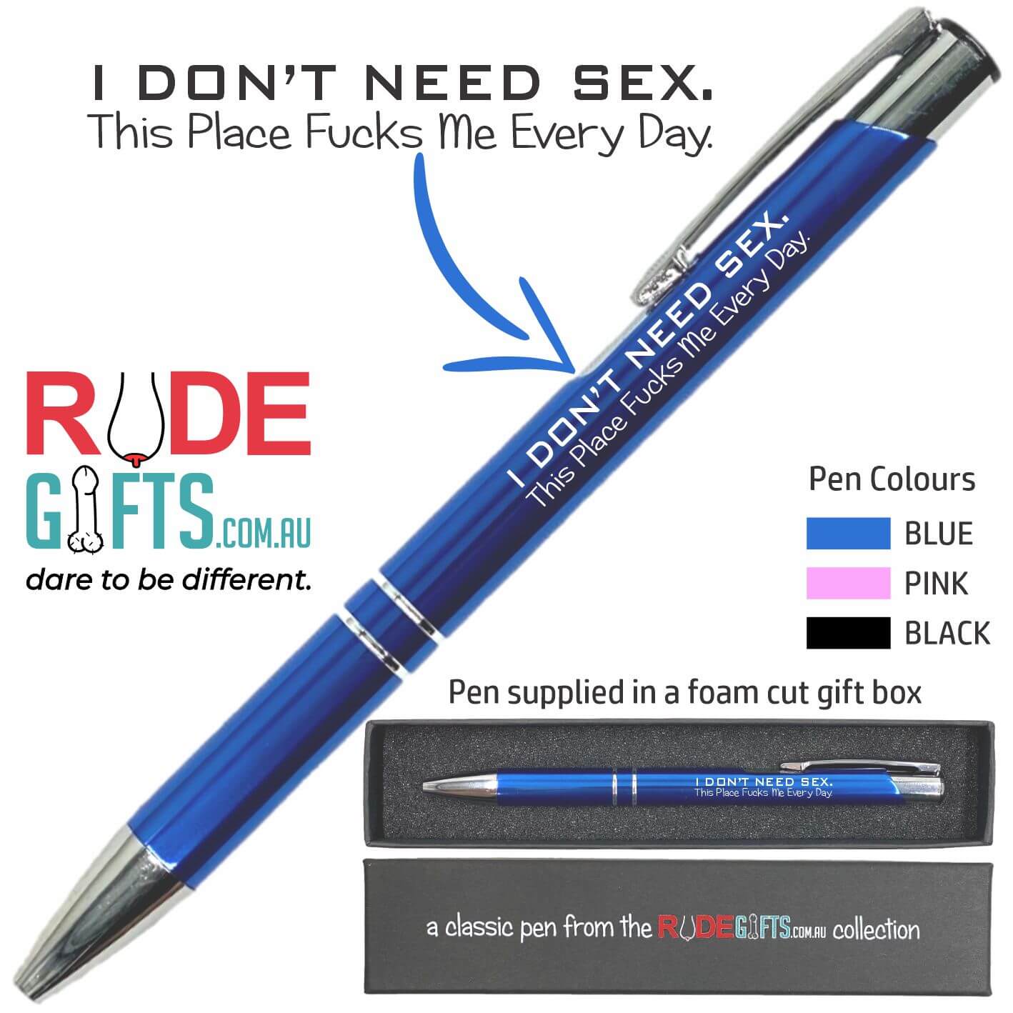 I don't need sex. This place fucks me every day.