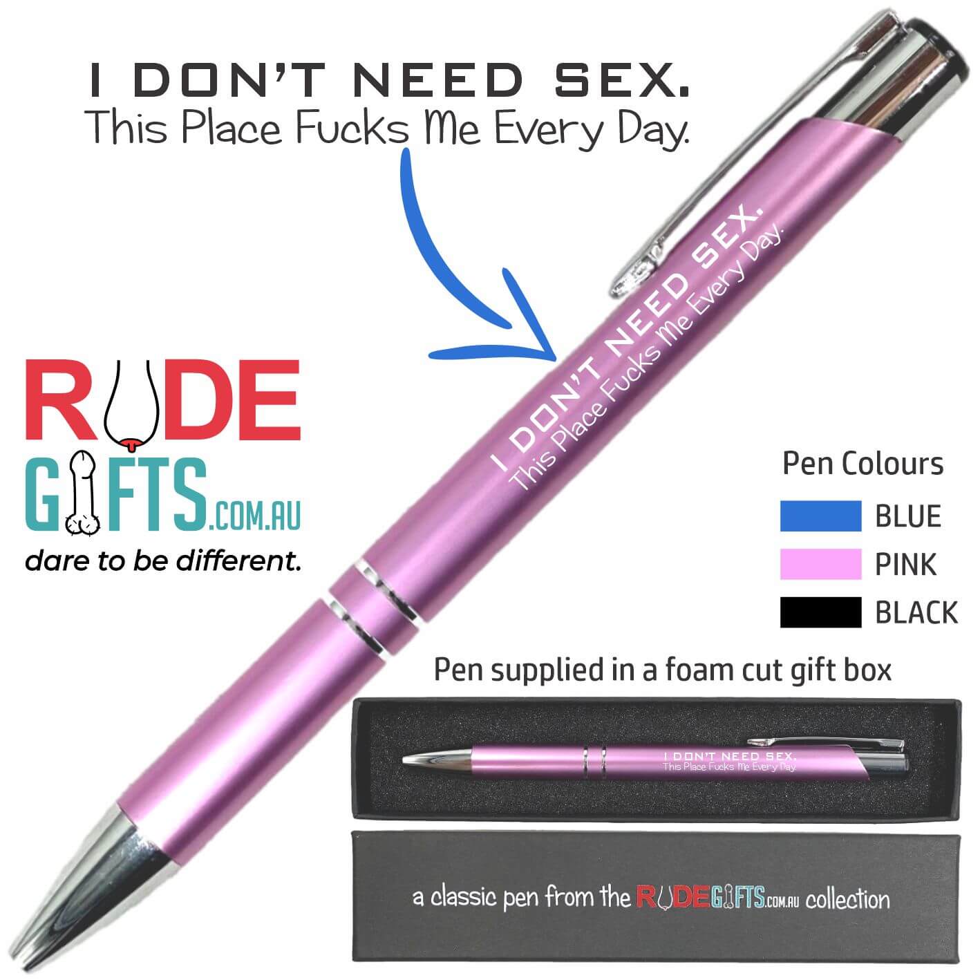 I don't need sex. This place fucks me every day.