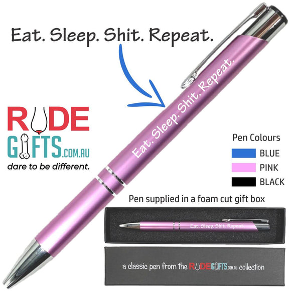 Eat. Sleep. Shit. Repeat.