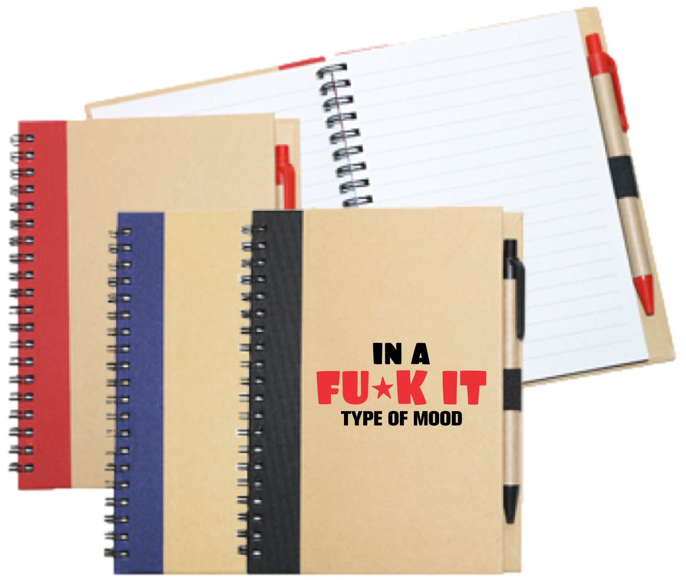 Wiro Bound Recycled A5 Notebook & Pen