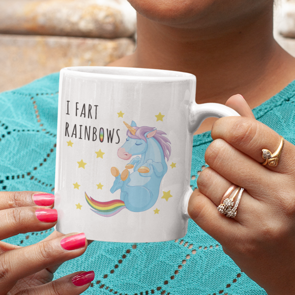 I Fart Rainbows Coffee Mug