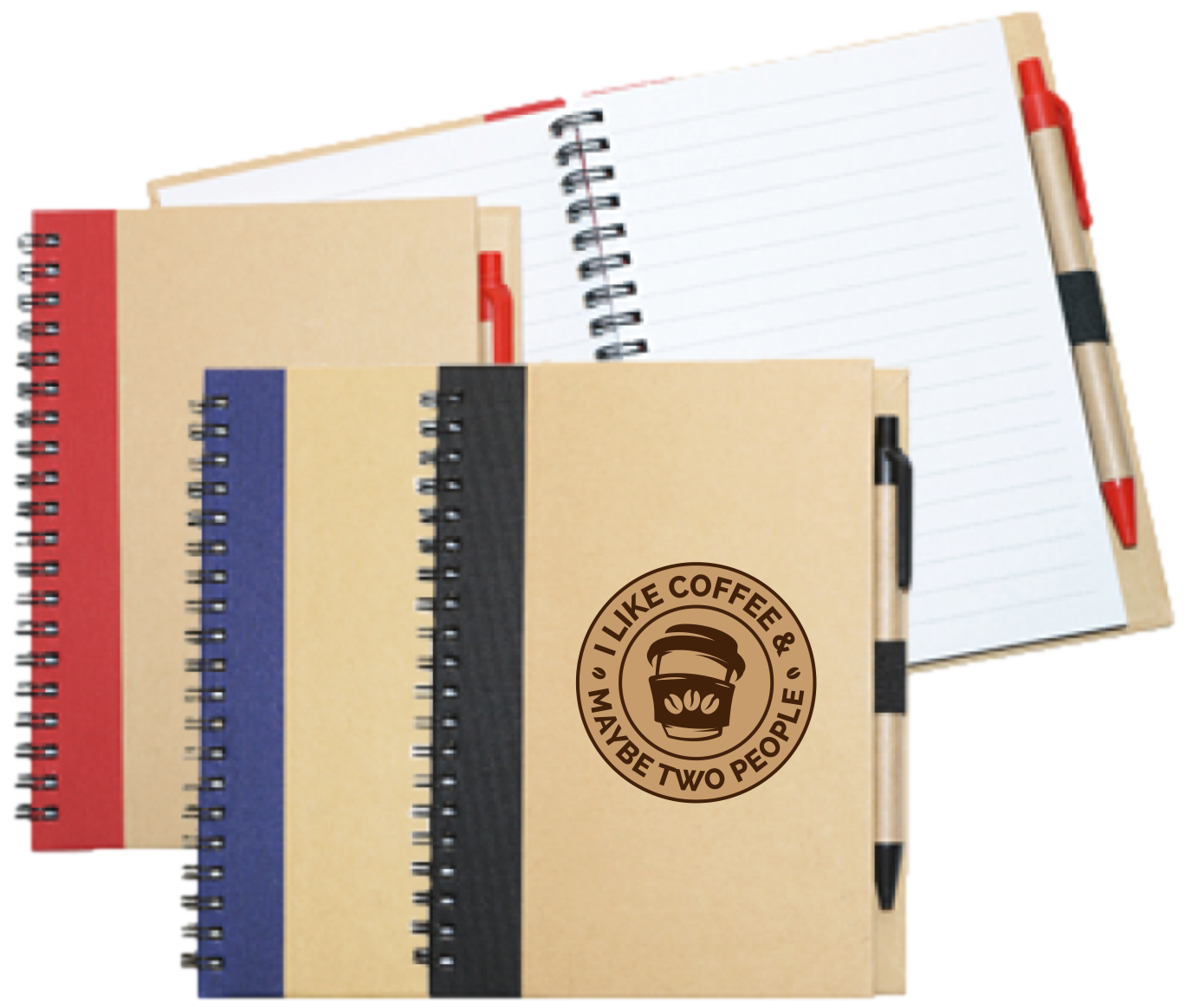 Wiro Bound Recycled A5 Notebook & Pen