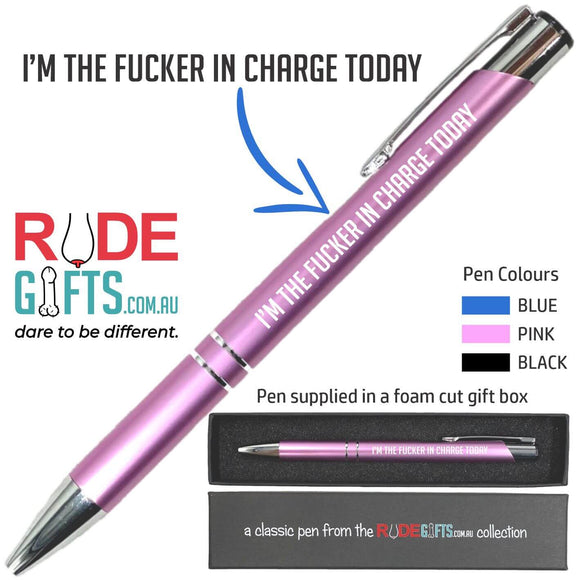 I'm the fucker in charge today