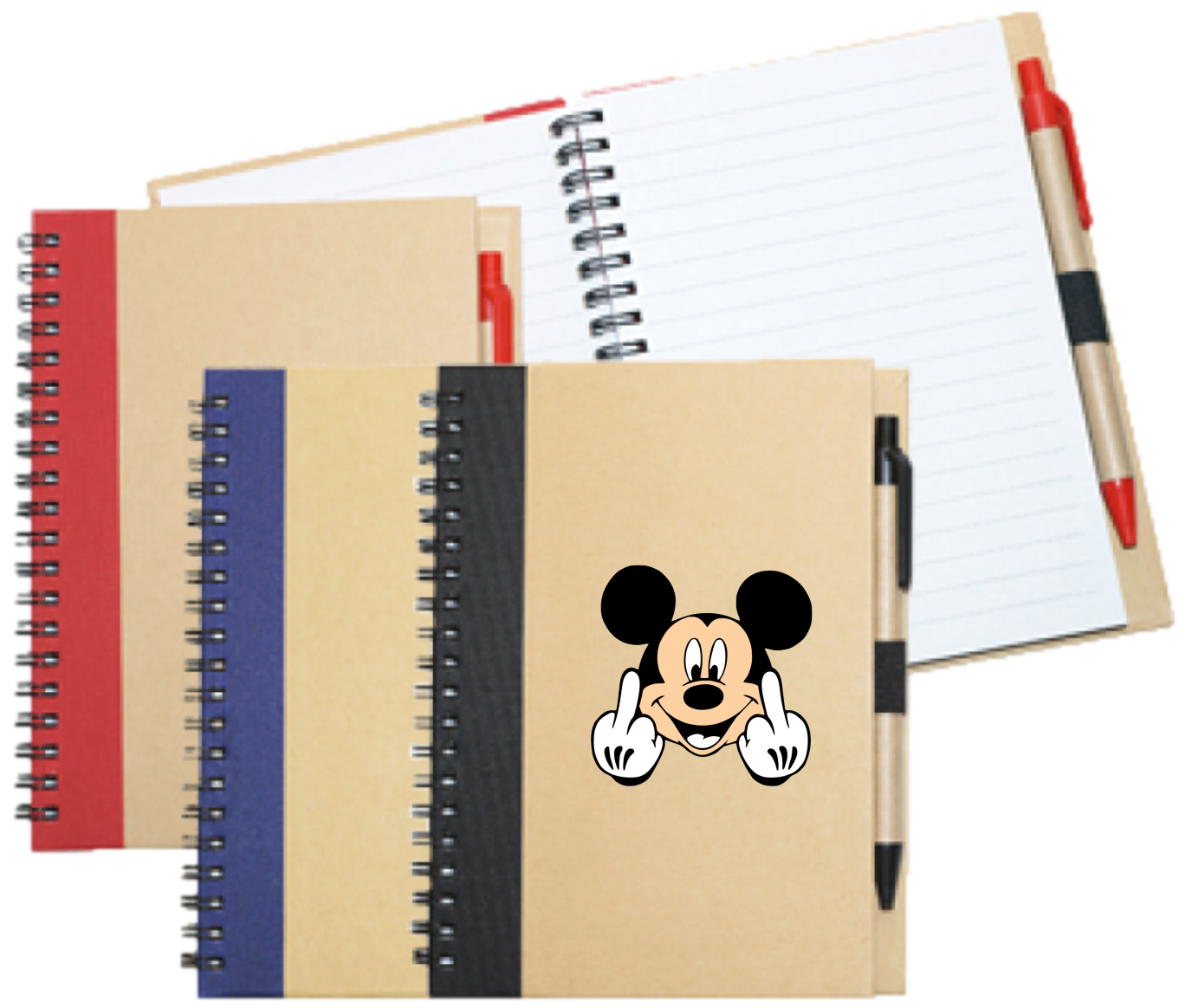 Wiro Bound Recycled A5 Notebook & Pen