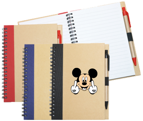 Wiro Bound Recycled A5 Notebook & Pen