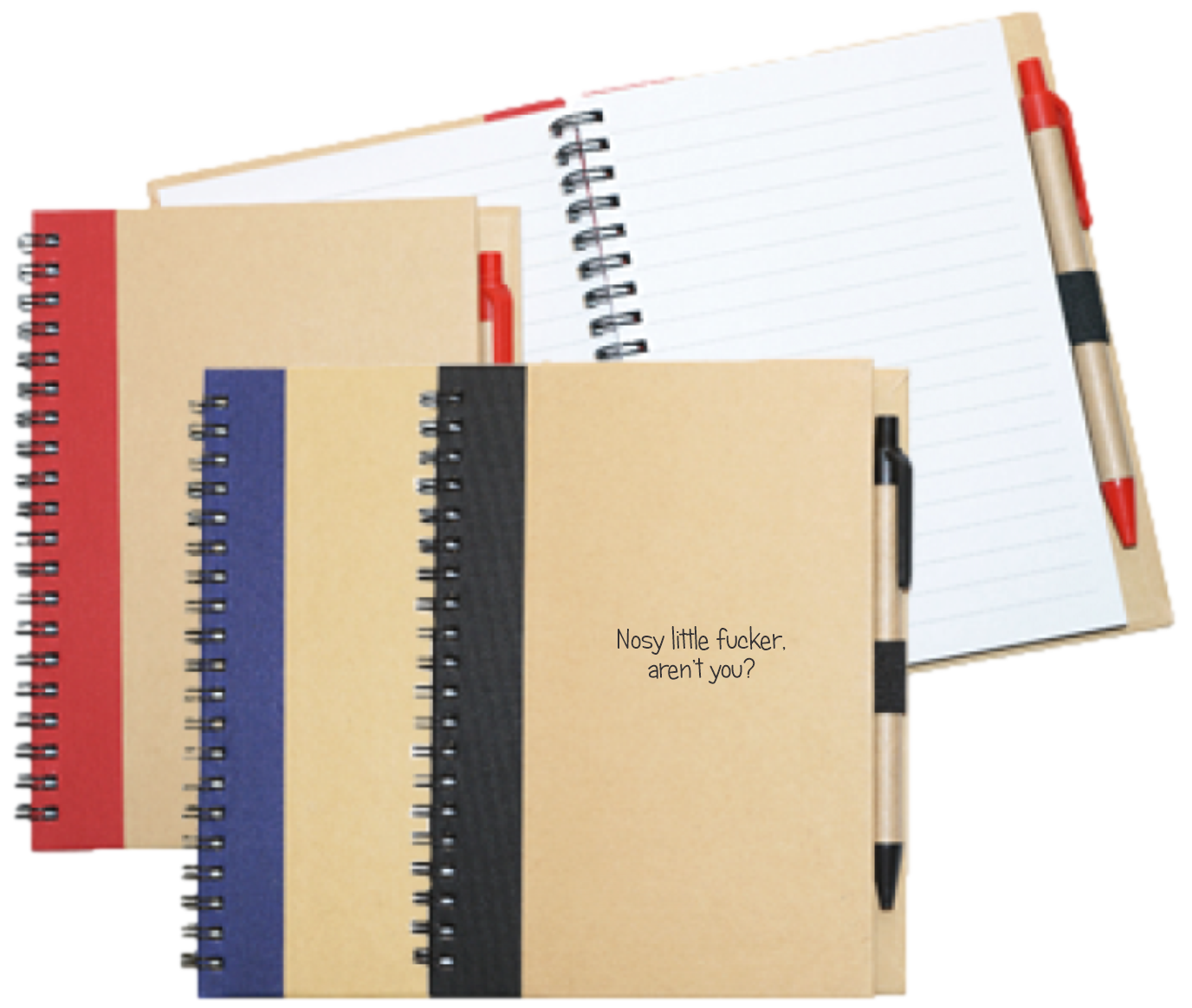Wiro Bound Recycled A5 Notebook & Pen