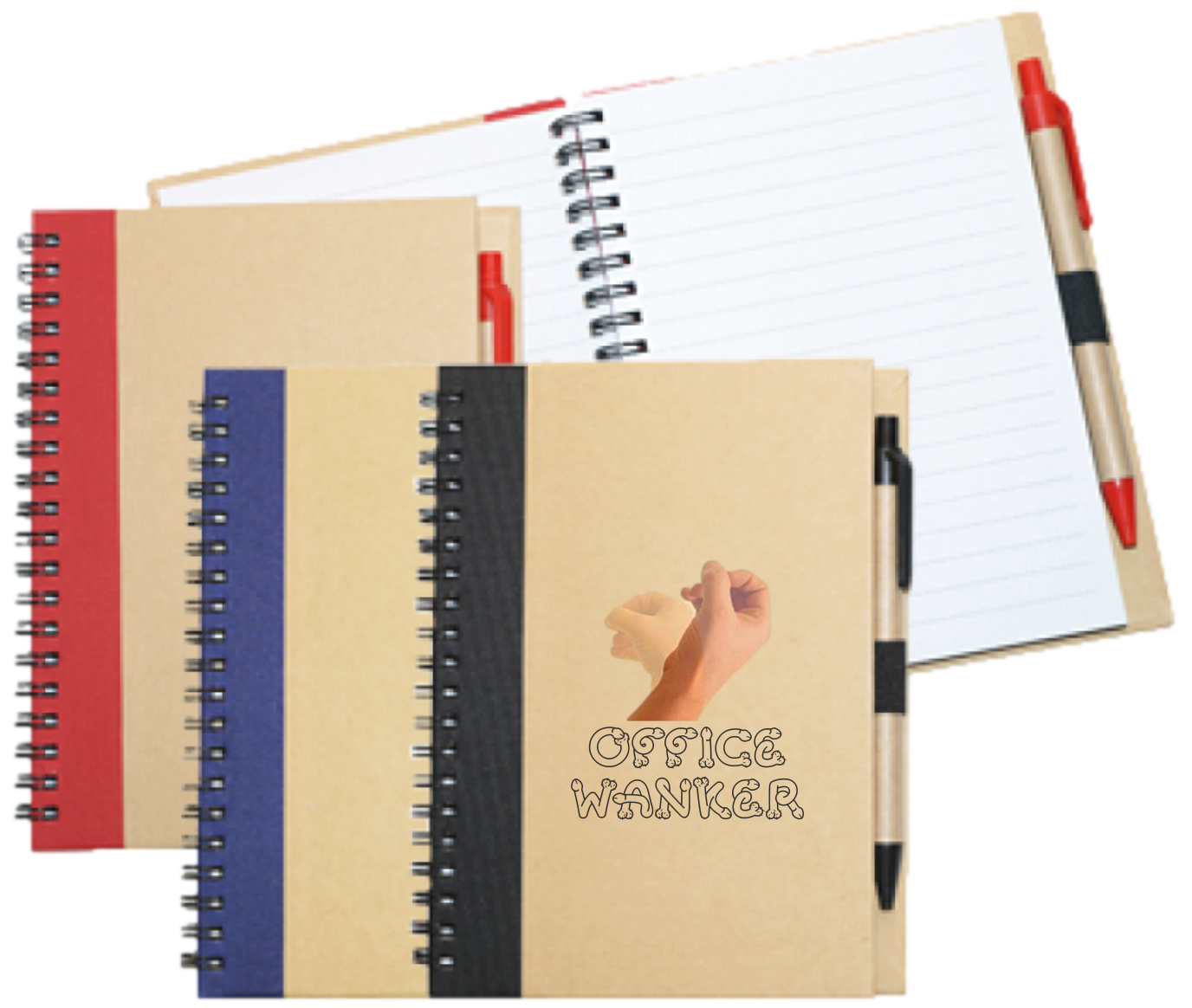 Wiro Bound Recycled A5 Notebook & Pen