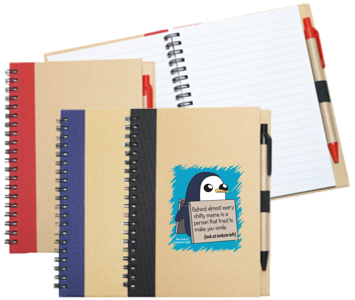 Wiro Bound Recycled A5 Notebook & Pen