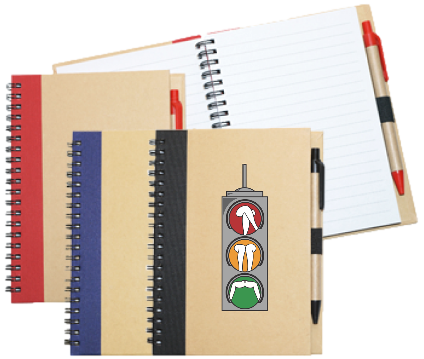 Wiro Bound Recycled A5 Notebook & Pen