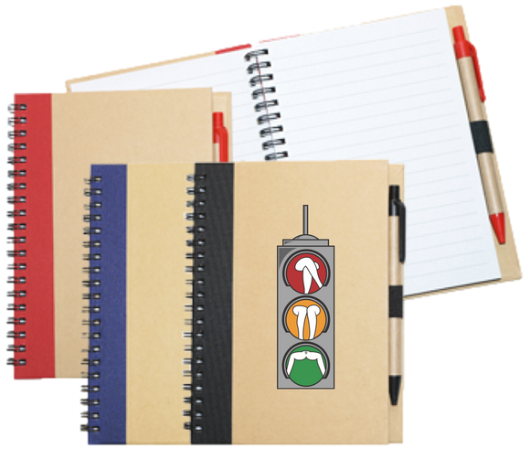 Wiro Bound Recycled A5 Notebook & Pen