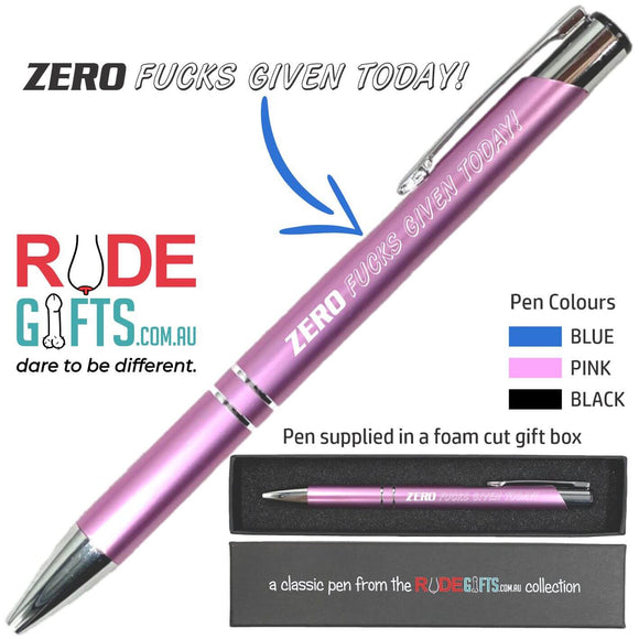 Zero fucks given today!